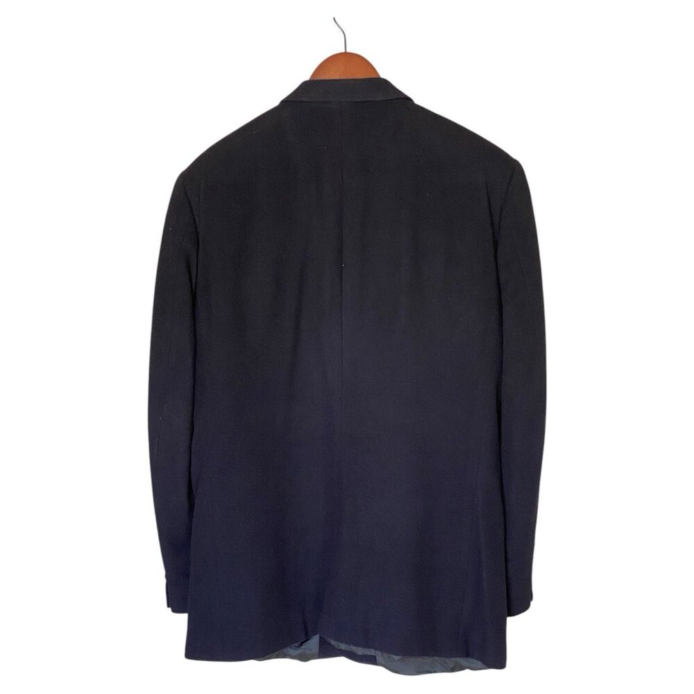 J. B. Britton Collection Navy Camel Hair Blazer Men's 42L Jacket Vintage - Picture 2 of 14